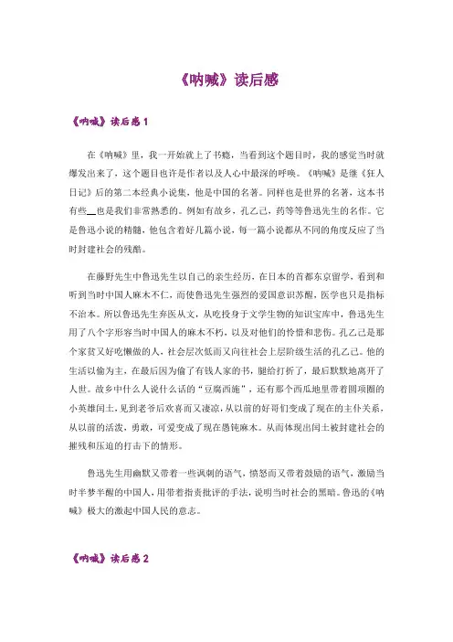 《呐喊》读后感_1