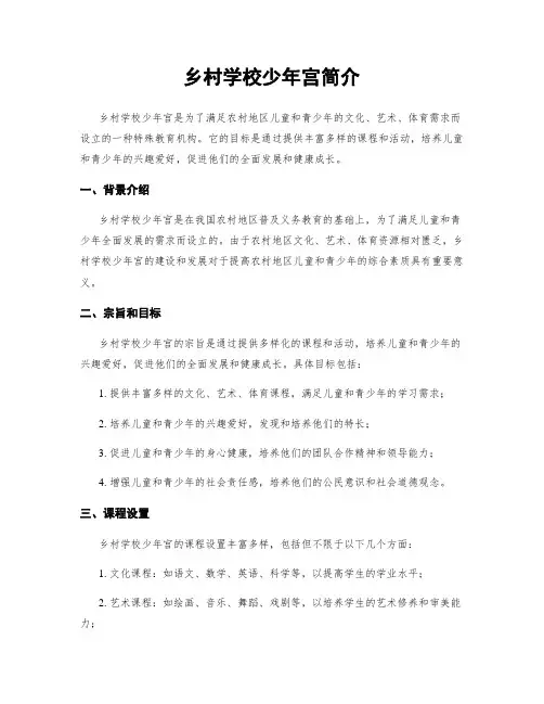 乡村学校少年宫简介