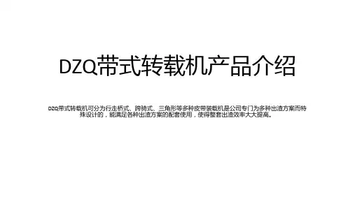 DZQ带式转载机产品介绍