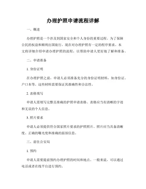 办理护照申请流程详解