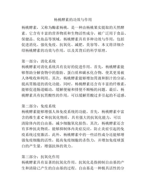 杨桃酵素的功效与作用