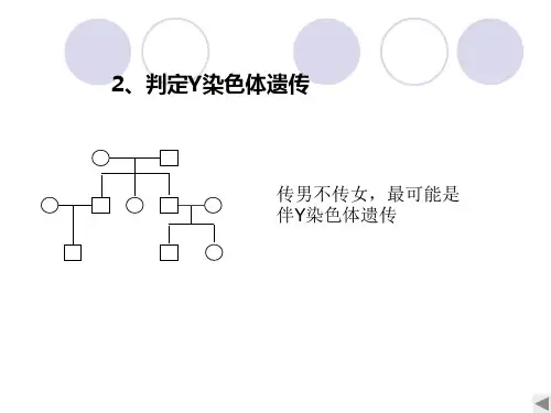 遗传系谱图及习题汇总ppt 优秀课件