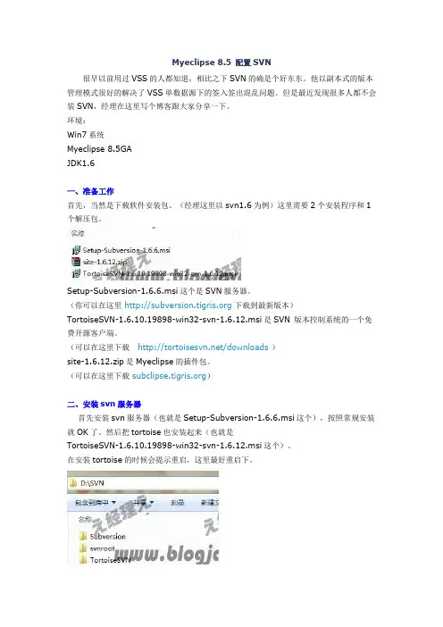 Myeclipse配置SVN详细步骤