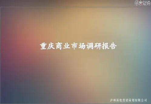 重庆市商圈调研数据报告