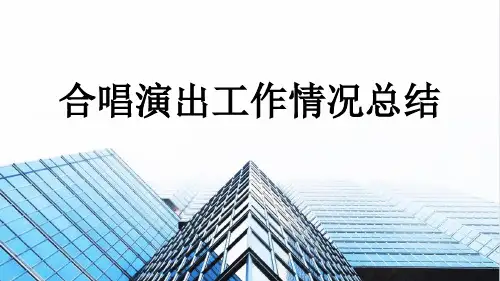 合唱演出工作情况总结
