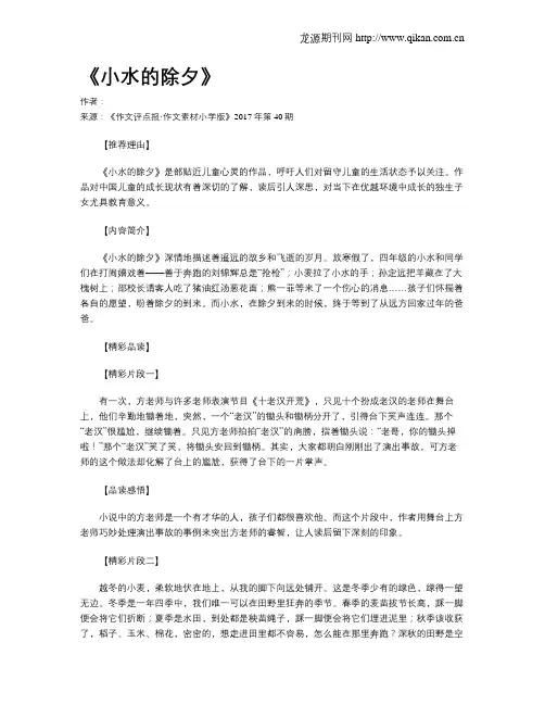 《小水的除夕》