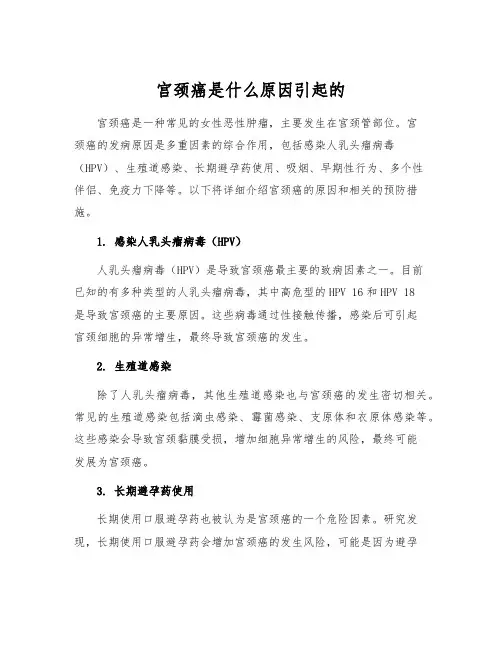 宫颈癌是什么原因引起的