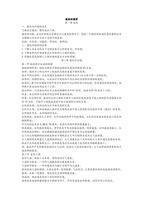 建筑环境学