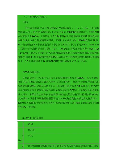 PCT临床意义