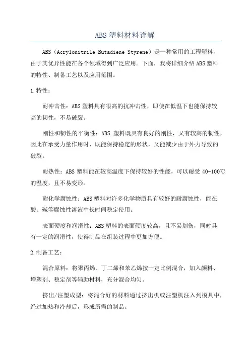 ABS塑料材料详解