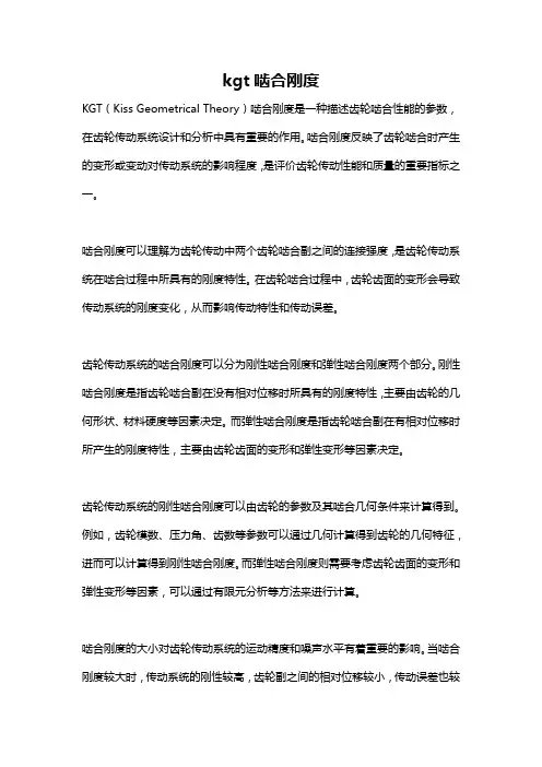 kgt啮合刚度