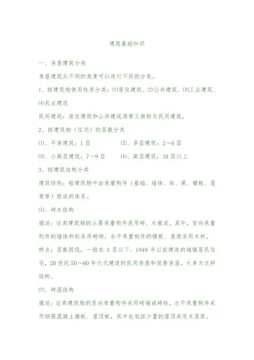 建筑基础知识