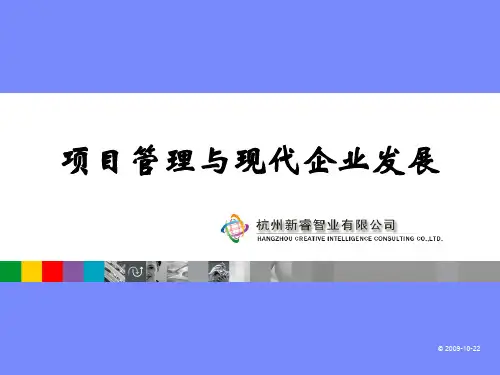 项目管理与企业管理讲座讲义