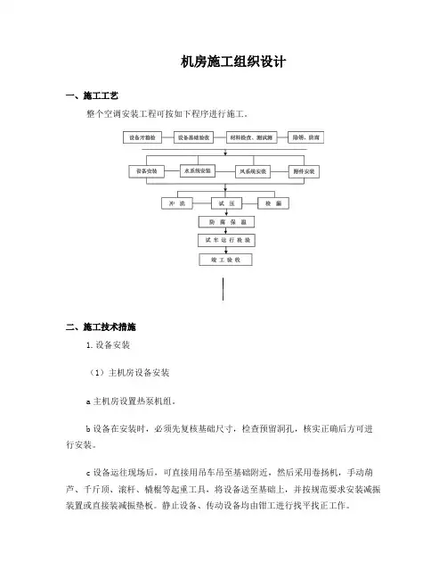 机房及地热系统施工组织方案