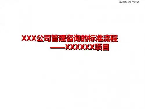 XXX公司管理咨询标准流程 共123页