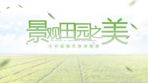 乡村旅游推广PPT模板 (8)