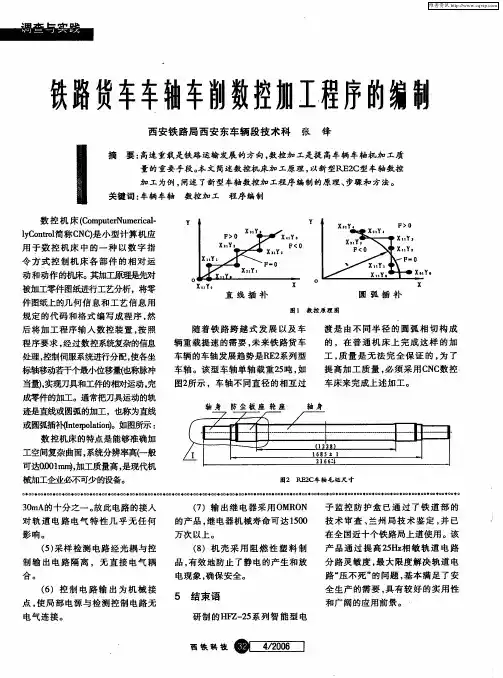 铁路货车车轴车削数控加工程序的编制