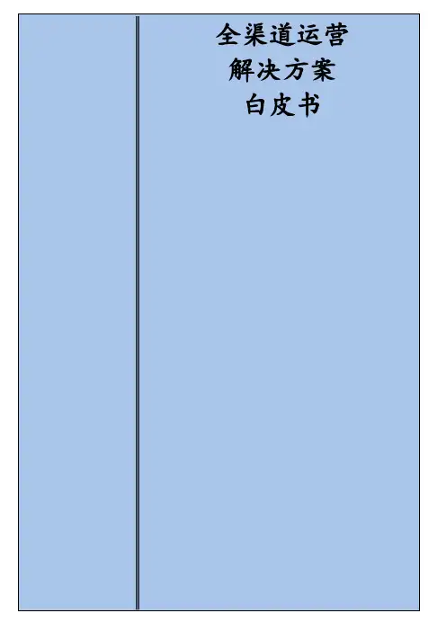 全渠道运营解决方案白皮书