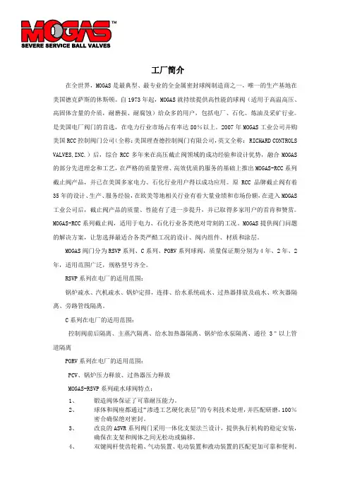 MOGAS工厂介绍