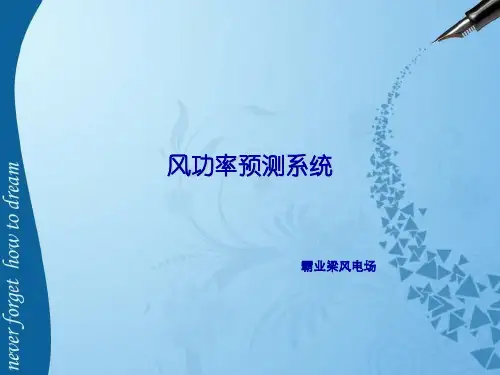 风电场风功率预测系统