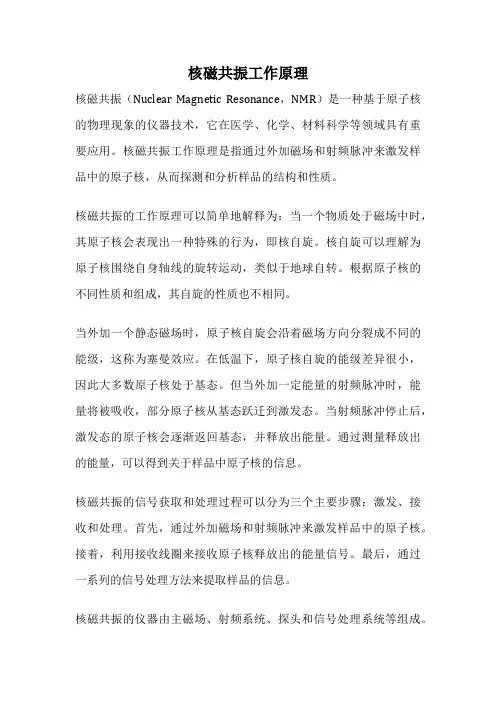 核磁共振工作原理