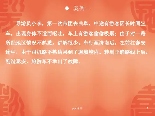 旅游事故案例分析  ppt课件