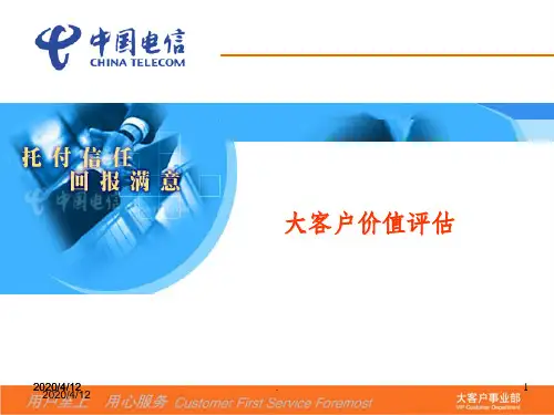 大客户价值分析ppt课件