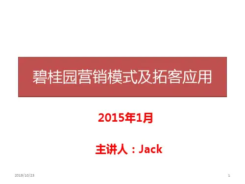 碧桂园营销模式解析PPT课件