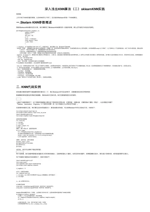 深入浅出KNN算法（二）sklearnKNN实践