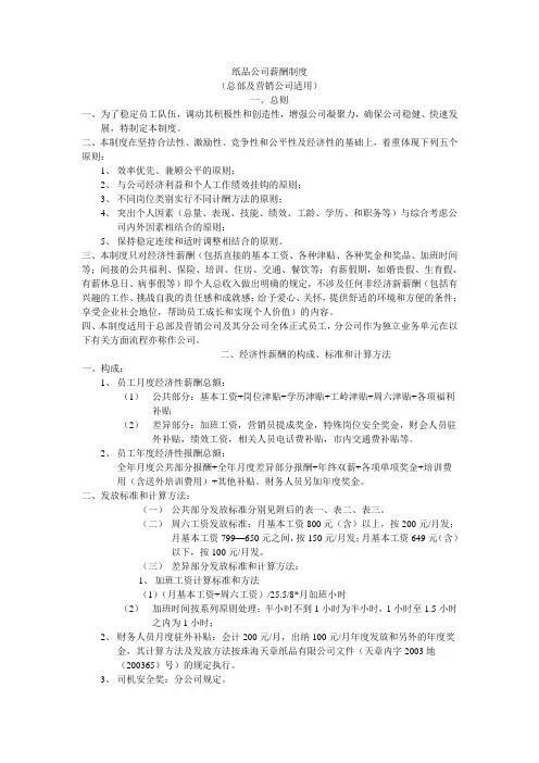 公司规章制度范文1