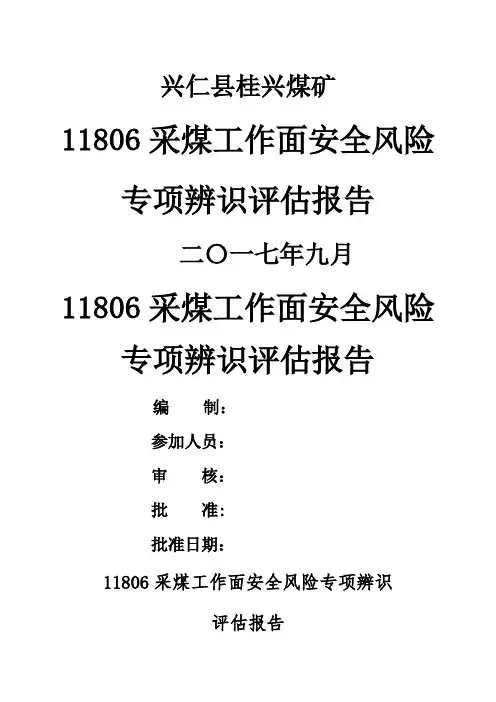采面安全风险专项辨识评估报告