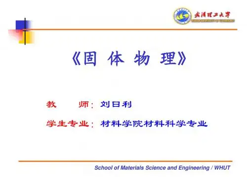 固体物理第一章