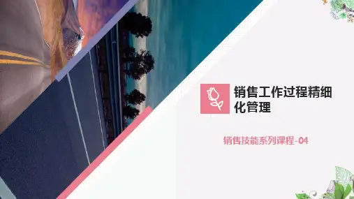 销售工作过程精细化管理