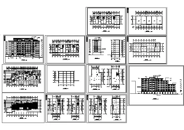 某小区居民住房建筑施工图纸
