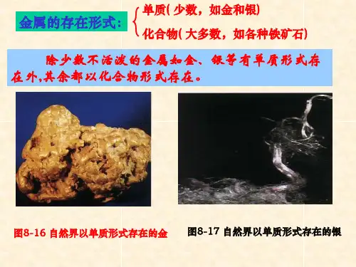 九年级化学下册第八单元课题3金属资源的利用和保护