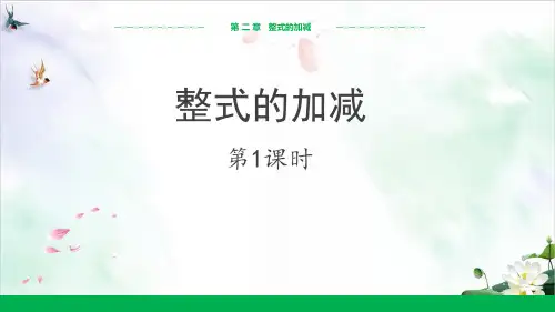 《整式的加减》PPT精品教学 人教版1