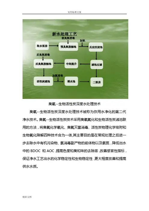 臭氧--生物的活性炭深度水处理技术