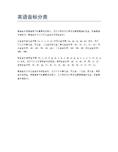 英语音标分类