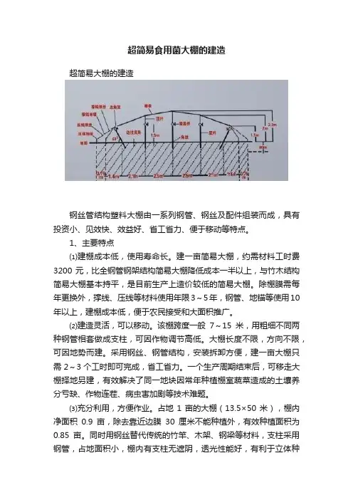 超简易食用菌大棚的建造