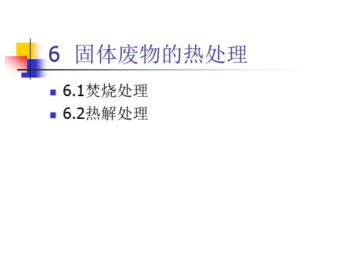 6 可燃固体废物的热处