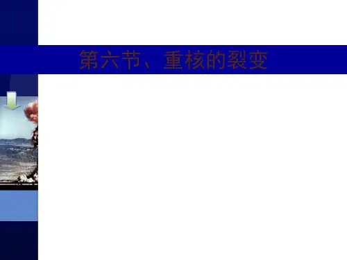 重核的裂变