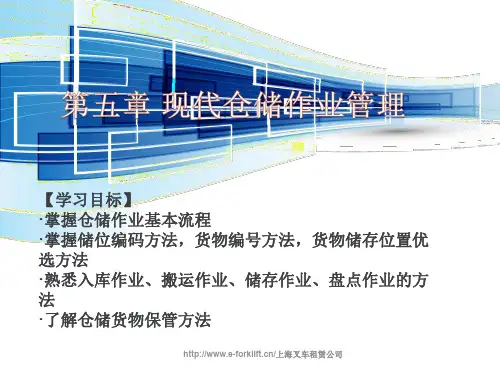 现代仓储作业管理
