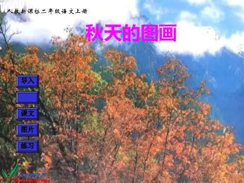 (人教新课标)二年级语文上册 秋天的图画PPT课件