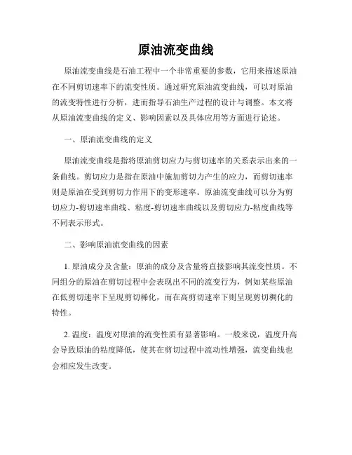 原油流变曲线