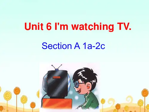 Unit 6 I'm watching TV优质课件
