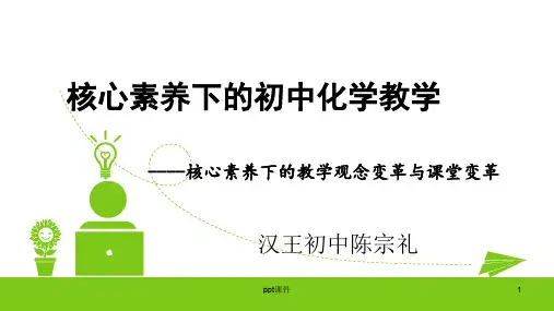 核心素养下的初中化学教学  ppt课件