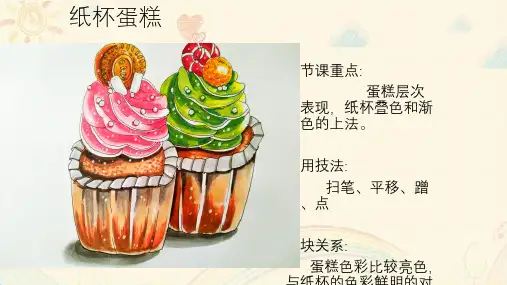 少儿美术课件-   6岁以上  《纸杯蛋糕》