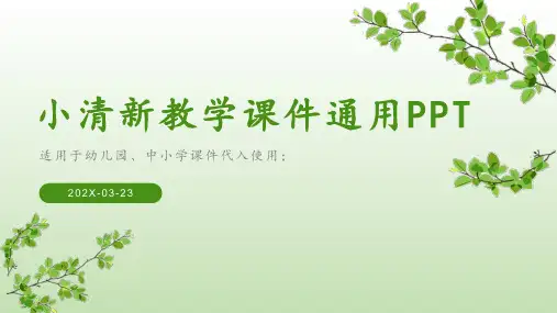 小清新教学PPT模板 (2)