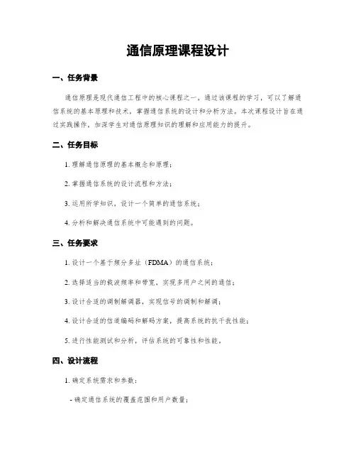 通信原理课程设计