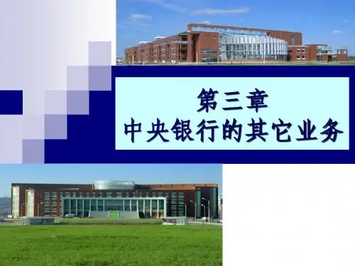 3  第三章   央行的其它业务